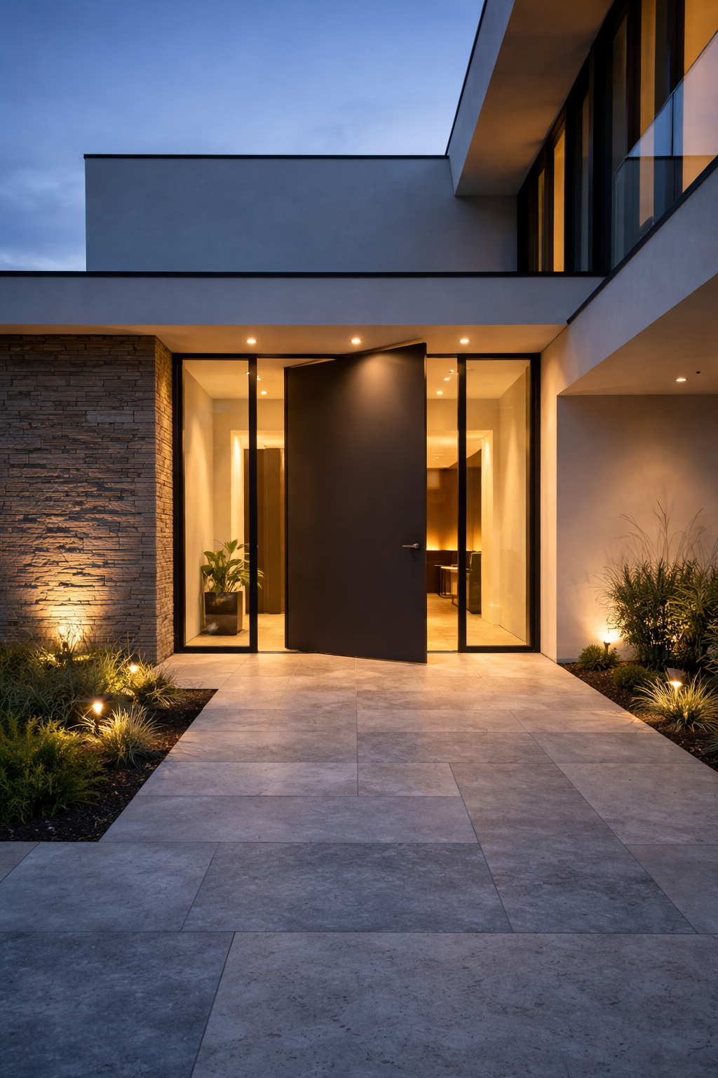 Drzwi pivot aluminiowe